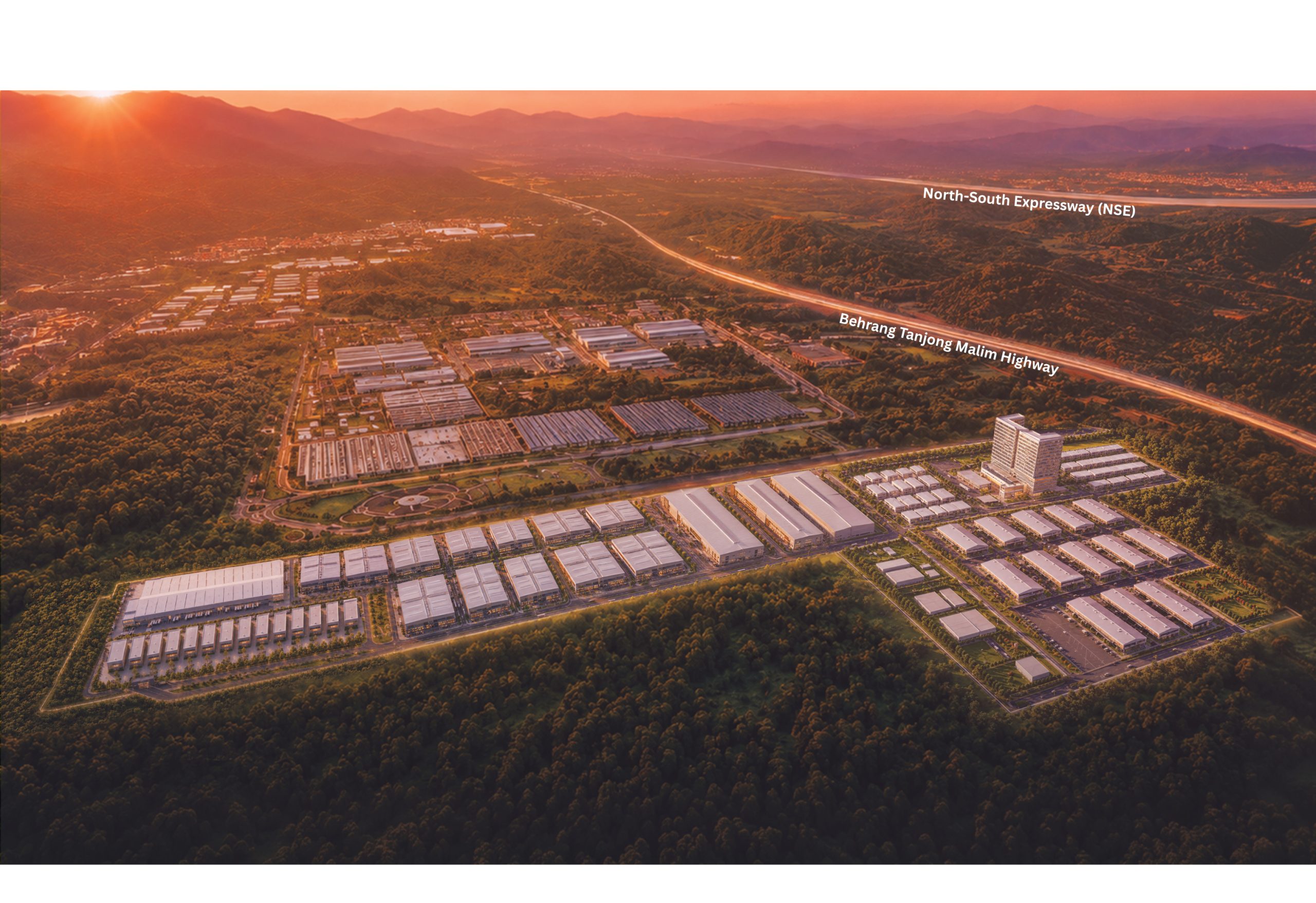 Proton City industrial development location map